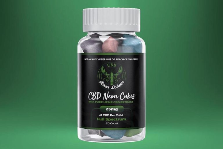 Green Lobster CBD Neon Cubes Legit Green Lobster Gummies Reviews