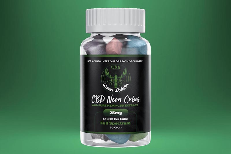 Green Lobster CBD Neon Cubes Legit Green Lobster Gummies Reviews