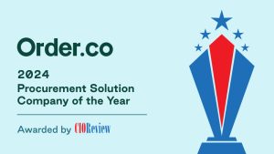 Procurement Solution of the Year 2024 Awarded to Order.co by CIOReview