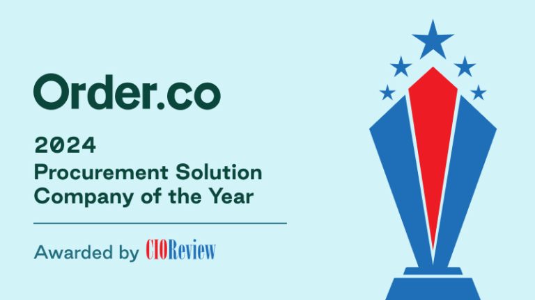 Procurement Solution of the Year 2024 Awarded to Order.co by CIOReview